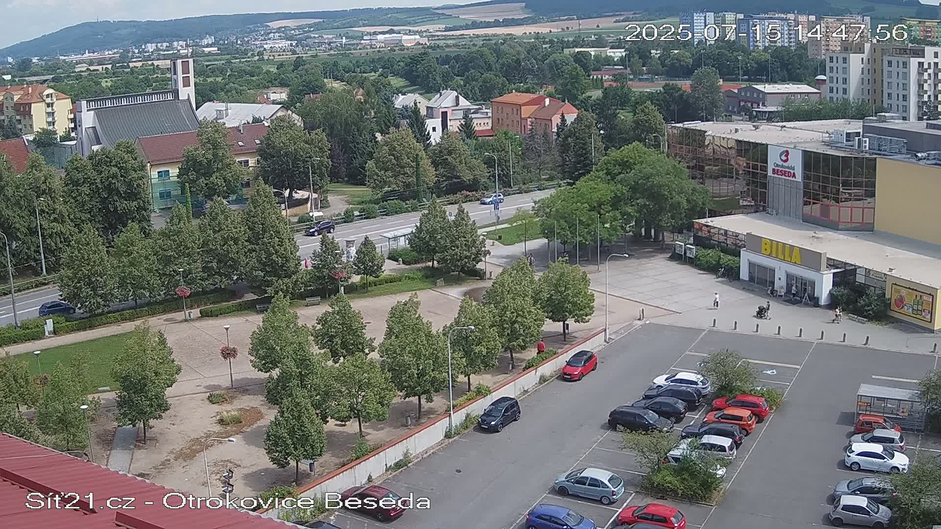Otrokovice East View Skyline Live Cam - Otrokovice, Zlin, Czechia