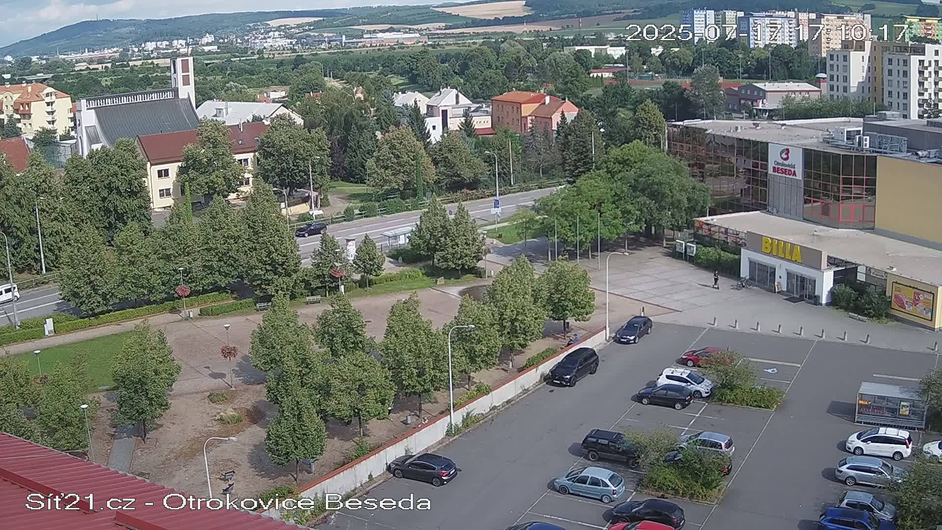 Otrokovice East View Skyline Live Cam - Otrokovice, Zlin, Czechia
