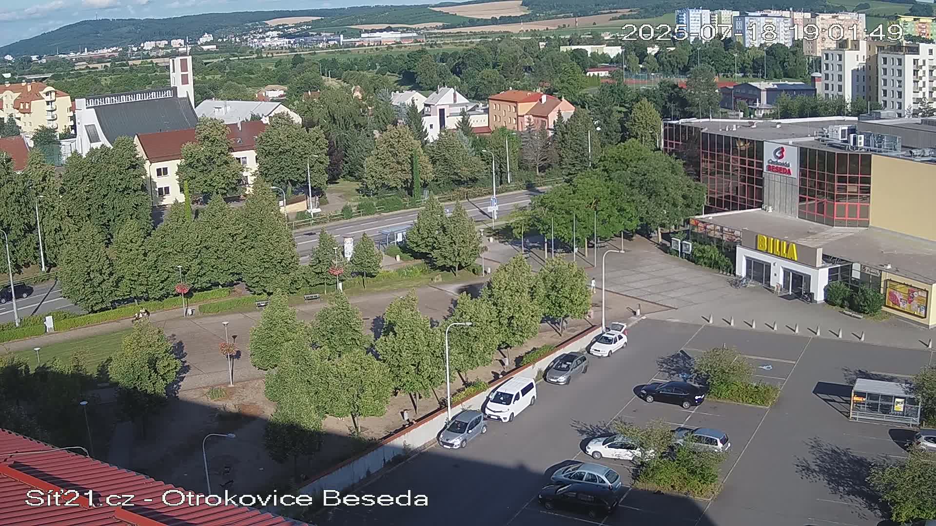 Otrokovice East View Skyline Live Cam - Otrokovice, Zlin, Czechia