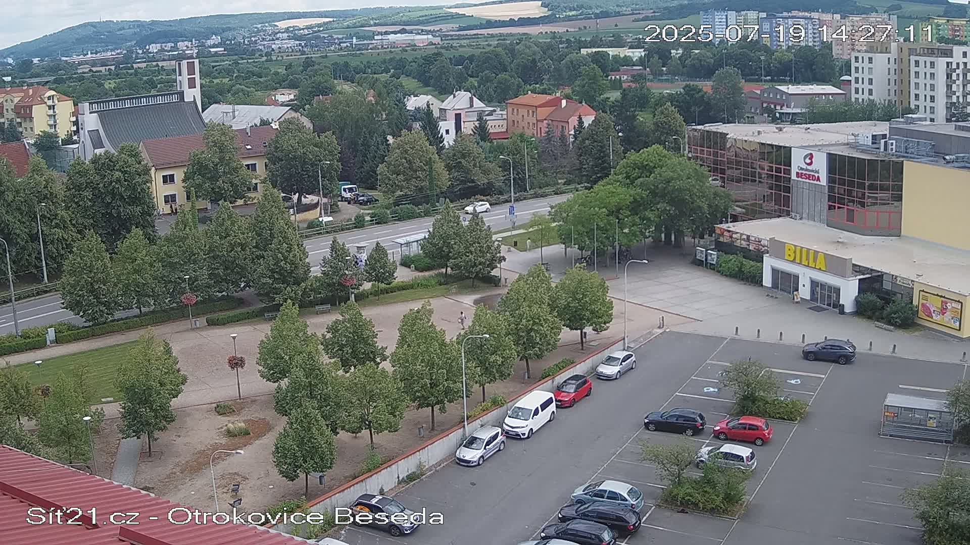 Otrokovice East View Skyline Live Cam - Otrokovice, Zlin, Czechia