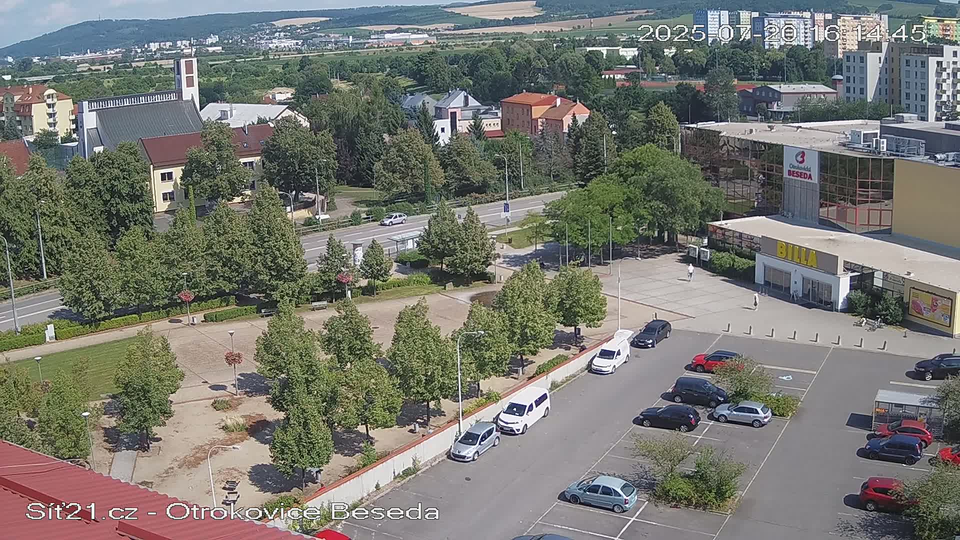 Otrokovice East View Skyline Live Cam - Otrokovice, Zlin, Czechia