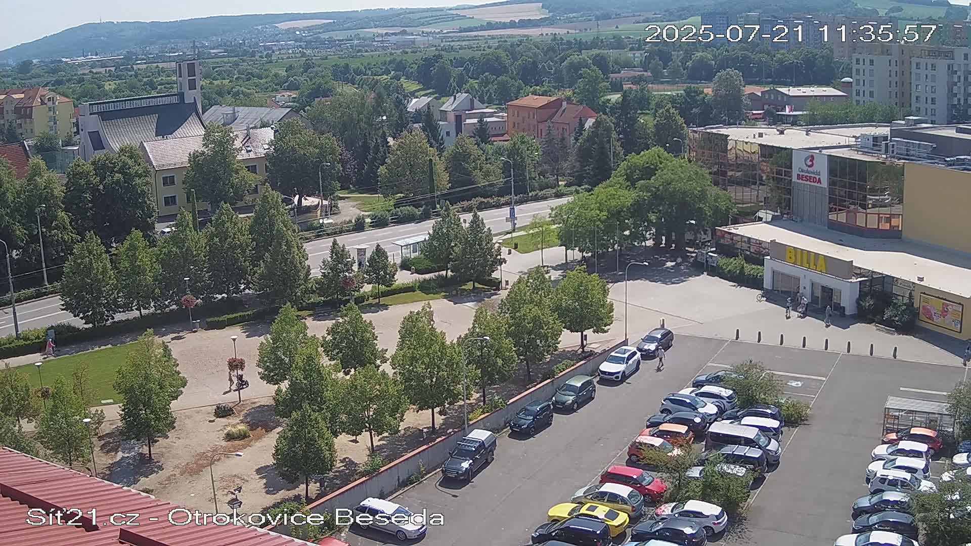 Otrokovice East View Skyline Live Cam - Otrokovice, Zlin, Czechia