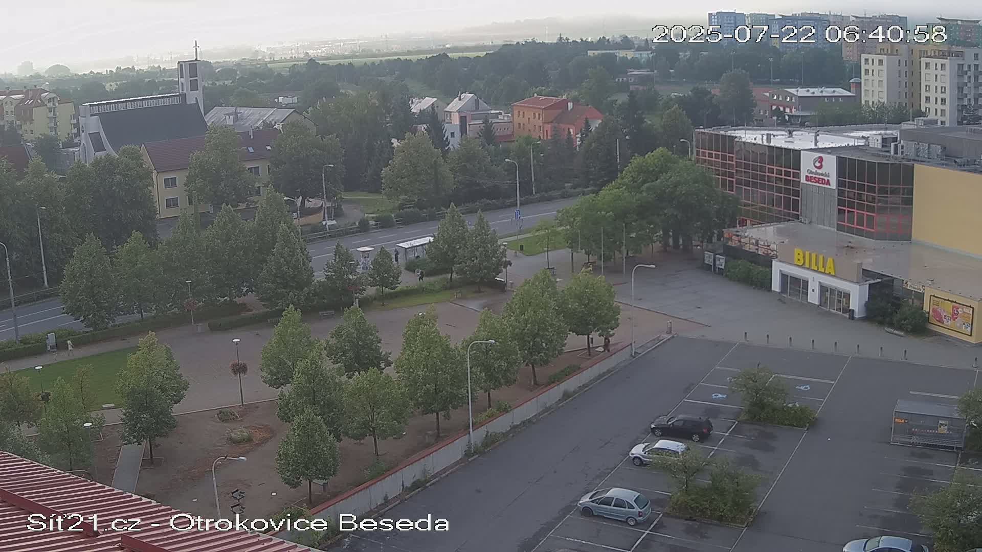 Otrokovice East View Skyline Live Cam - Otrokovice, Zlin, Czechia