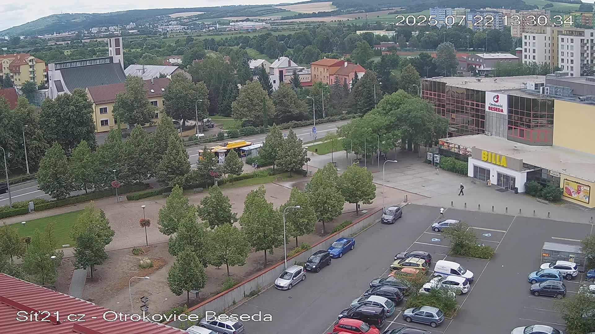 Otrokovice East View Skyline Live Cam - Otrokovice, Zlin, Czechia