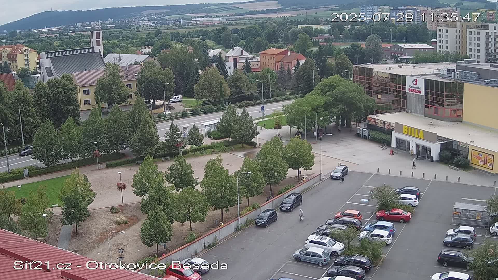 Otrokovice East View Skyline Live Cam - Otrokovice, Zlin, Czechia