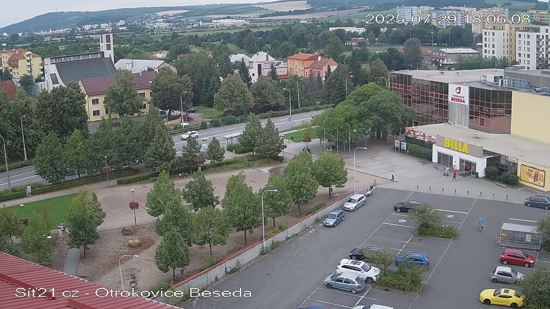Otrokovice East View Skyline Live Cam - Otrokovice, Zlin, Czechia