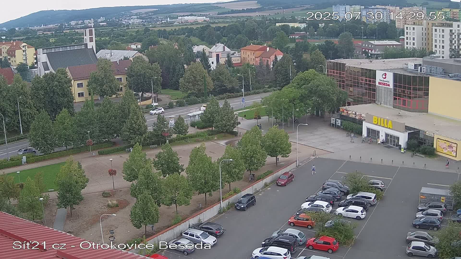 Otrokovice East View Skyline Live Cam - Otrokovice, Zlin, Czechia