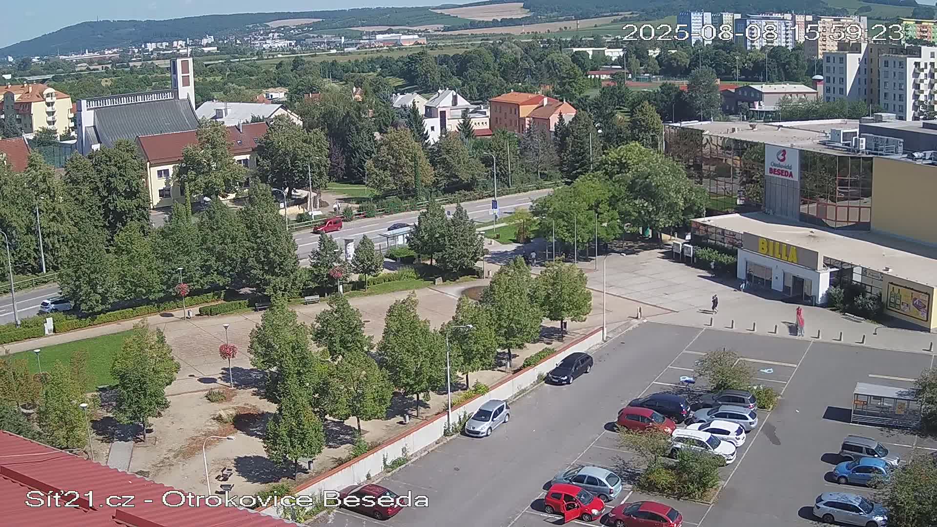 Otrokovice East View Skyline Live Cam - Otrokovice, Zlin, Czechia
