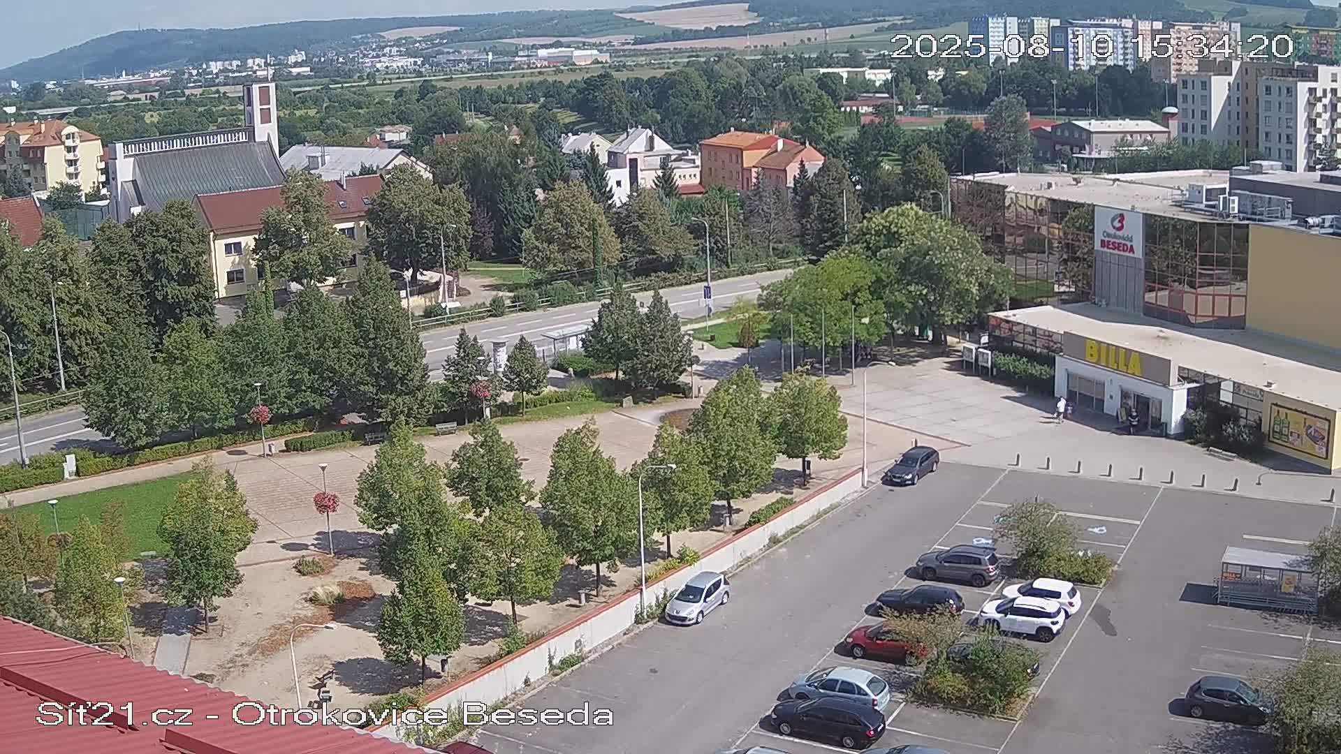 Otrokovice East View Skyline Live Cam - Otrokovice, Zlin, Czechia