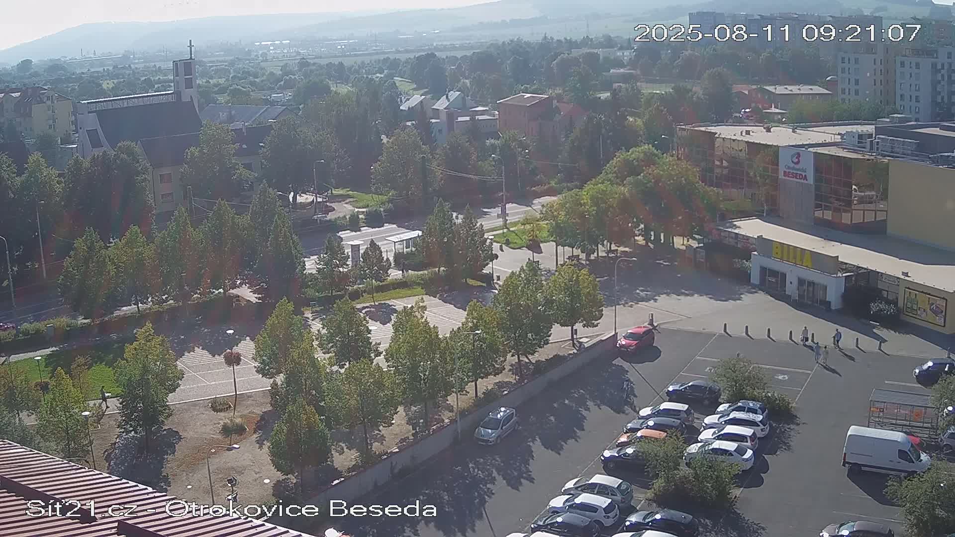 Otrokovice East View Skyline Live Cam - Otrokovice, Zlin, Czechia