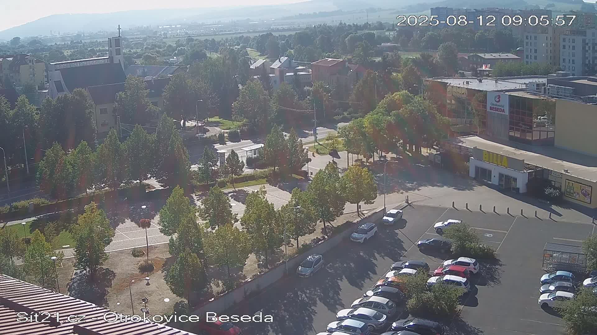 Otrokovice East View Skyline Live Cam - Otrokovice, Zlin, Czechia