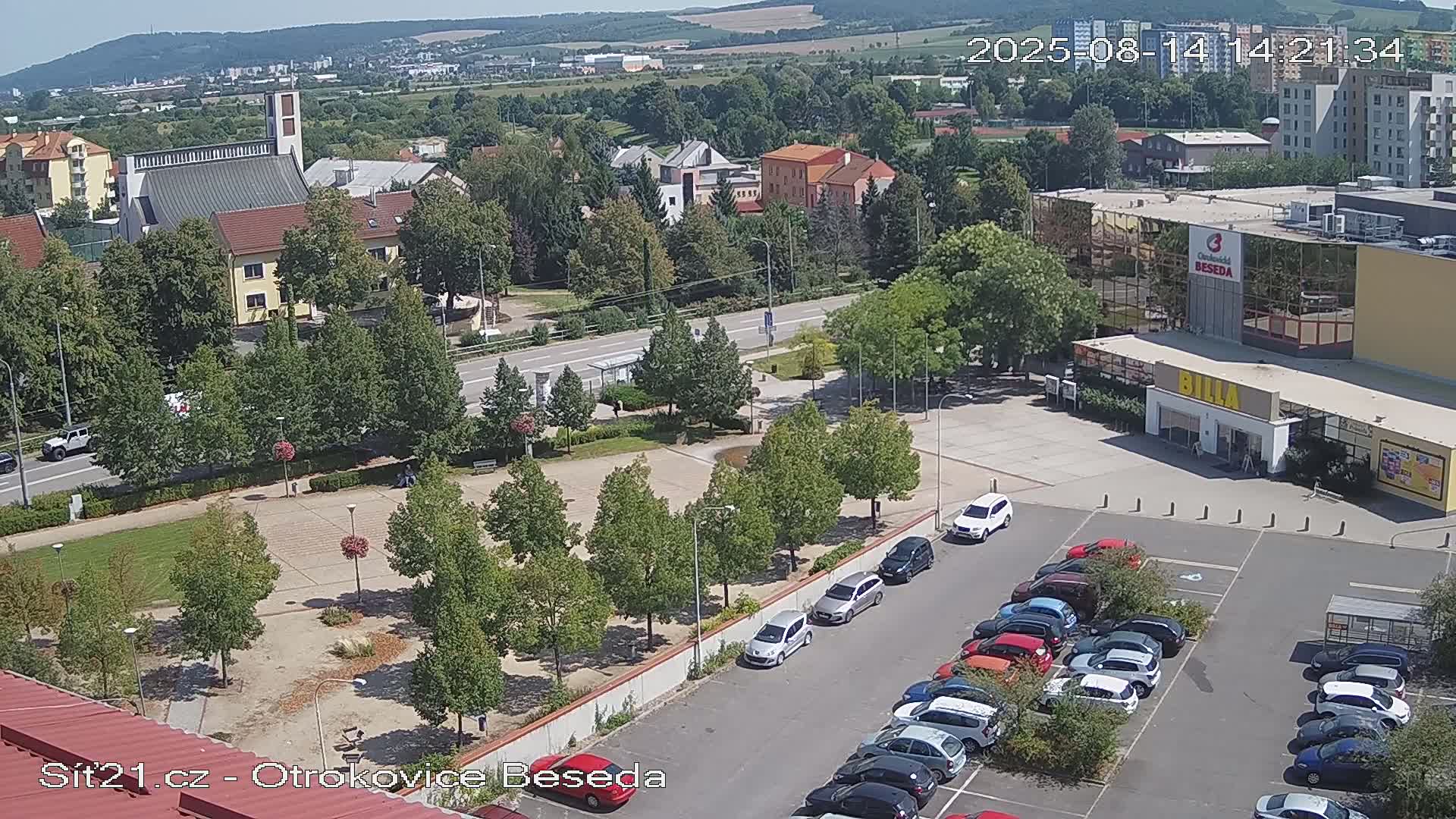 Otrokovice East View Skyline Live Cam - Otrokovice, Zlin, Czechia