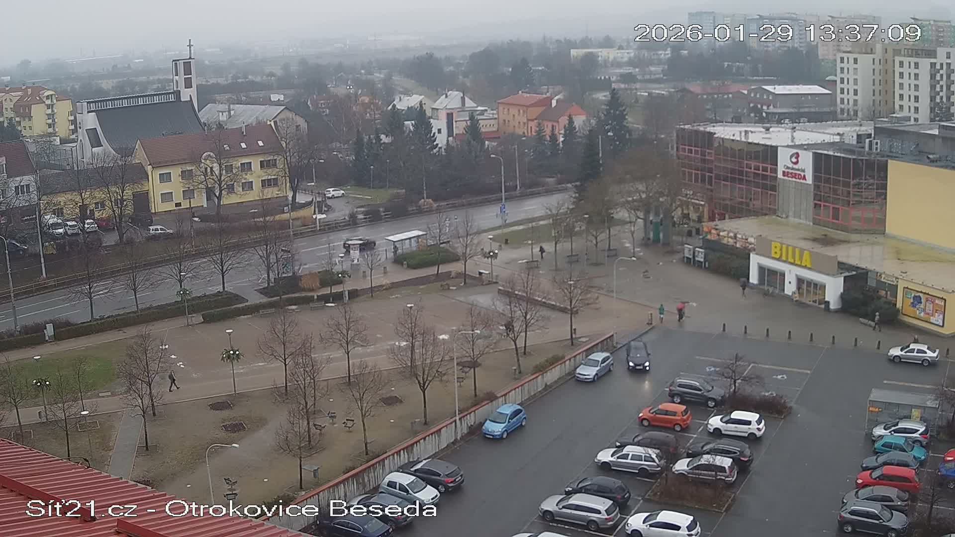 Otrokovice East View Skyline Live Cam - Otrokovice, Zlin, Czechia