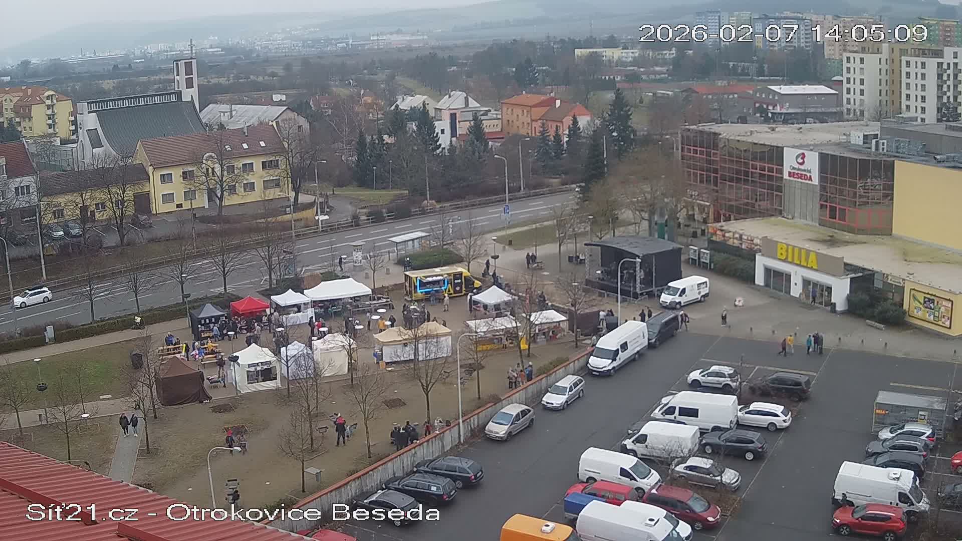 Otrokovice East View Skyline Live Cam - Otrokovice, Zlin, Czechia