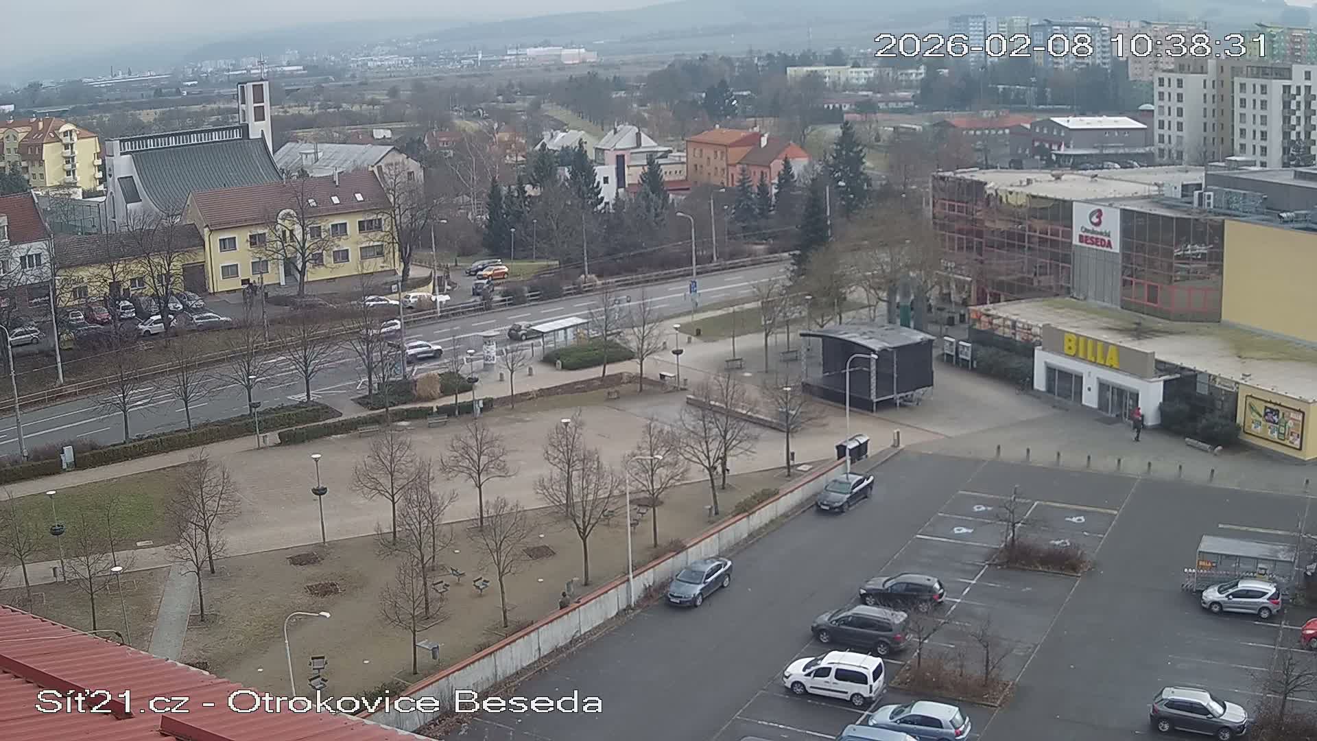 Otrokovice East View Skyline Live Cam - Otrokovice, Zlin, Czechia