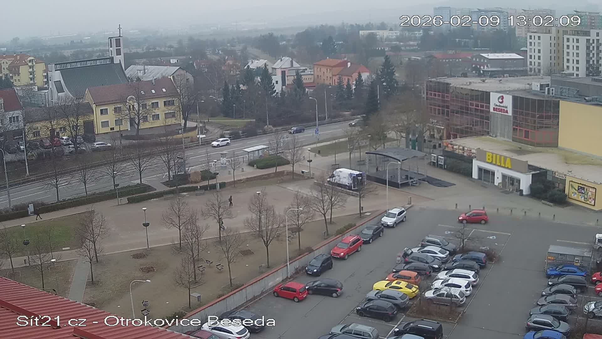 Otrokovice East View Skyline Live Cam - Otrokovice, Zlin, Czechia