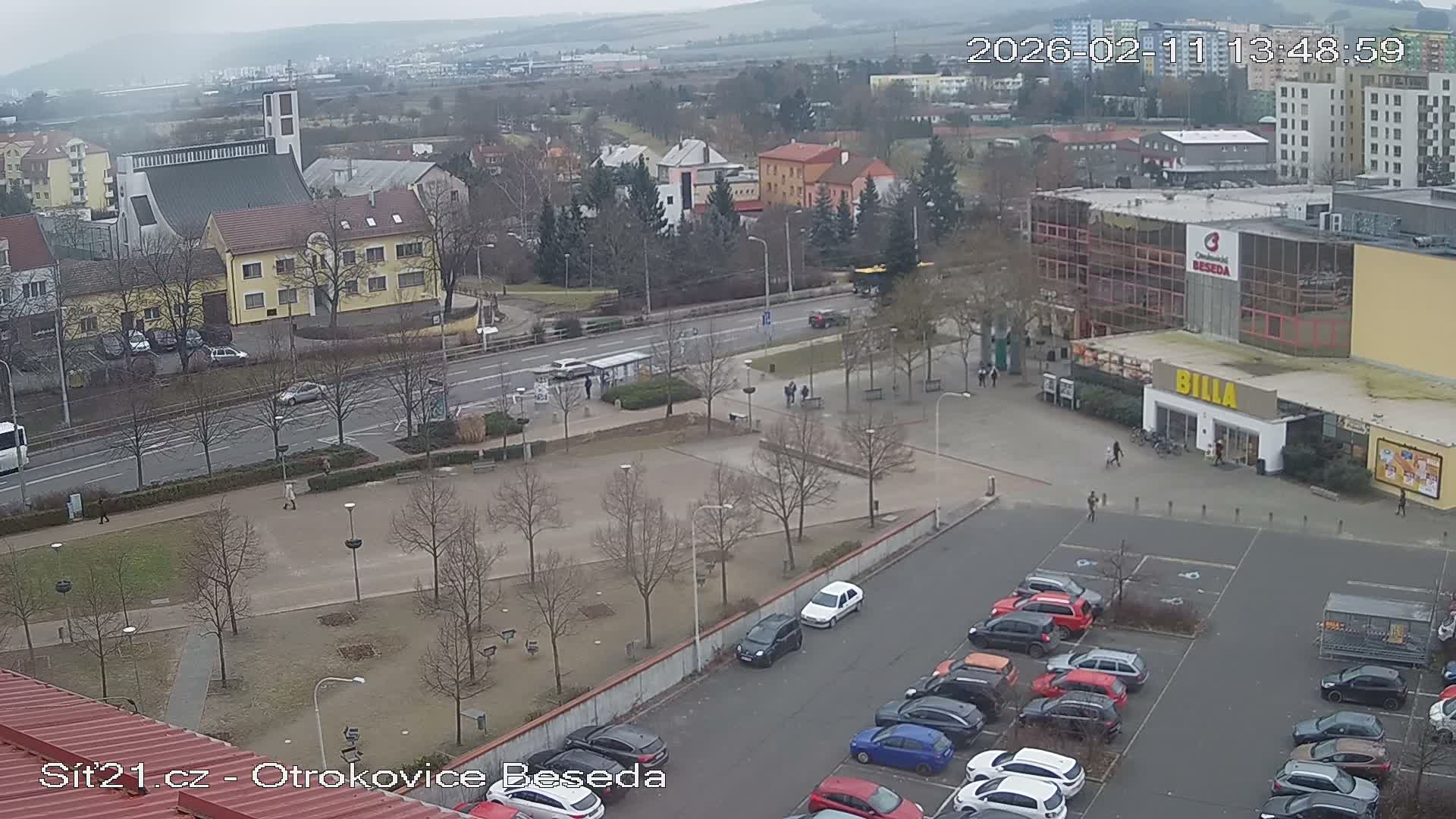 Otrokovice East View Skyline Live Cam - Otrokovice, Zlin, Czechia