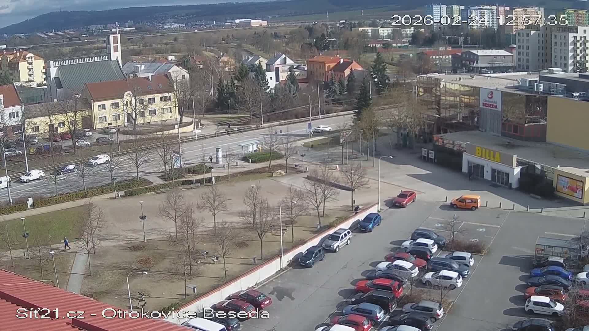Otrokovice East View Skyline Live Cam - Otrokovice, Zlin, Czechia