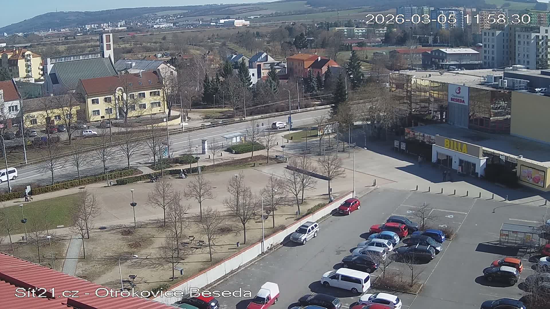 Otrokovice East View Skyline Live Cam - Otrokovice, Zlin, Czechia