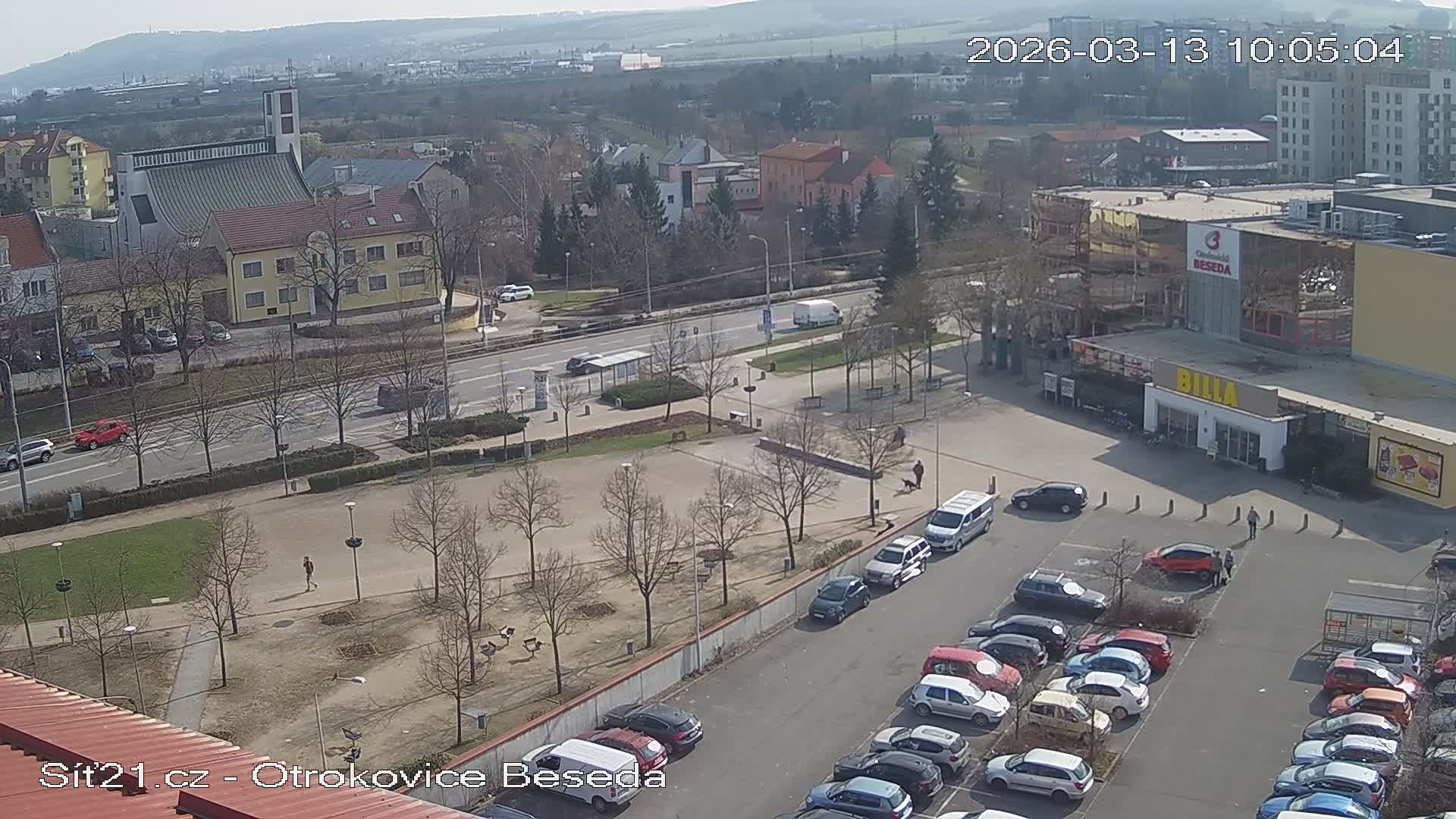 Otrokovice East View Skyline Live Cam - Otrokovice, Zlin, Czechia