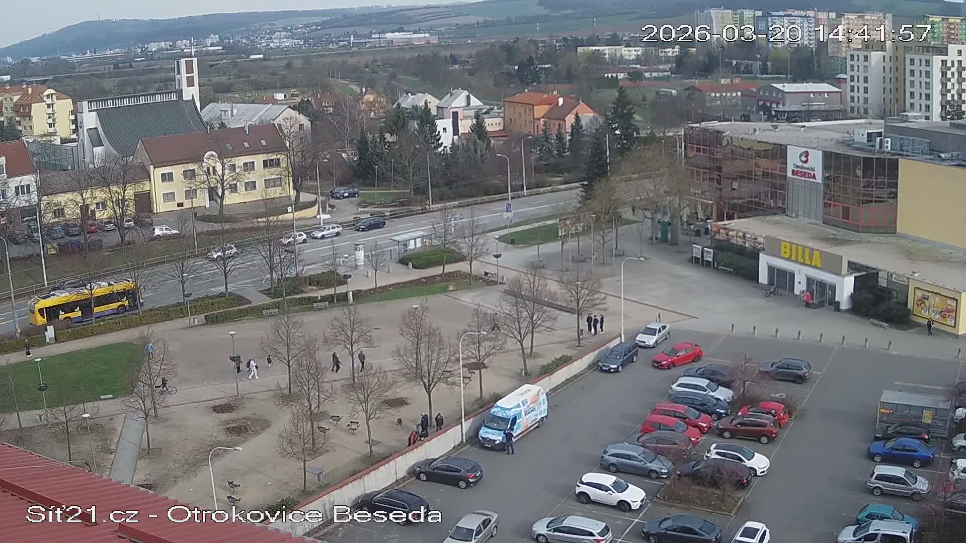 Otrokovice East View Skyline Live Cam - Otrokovice, Zlin, Czechia