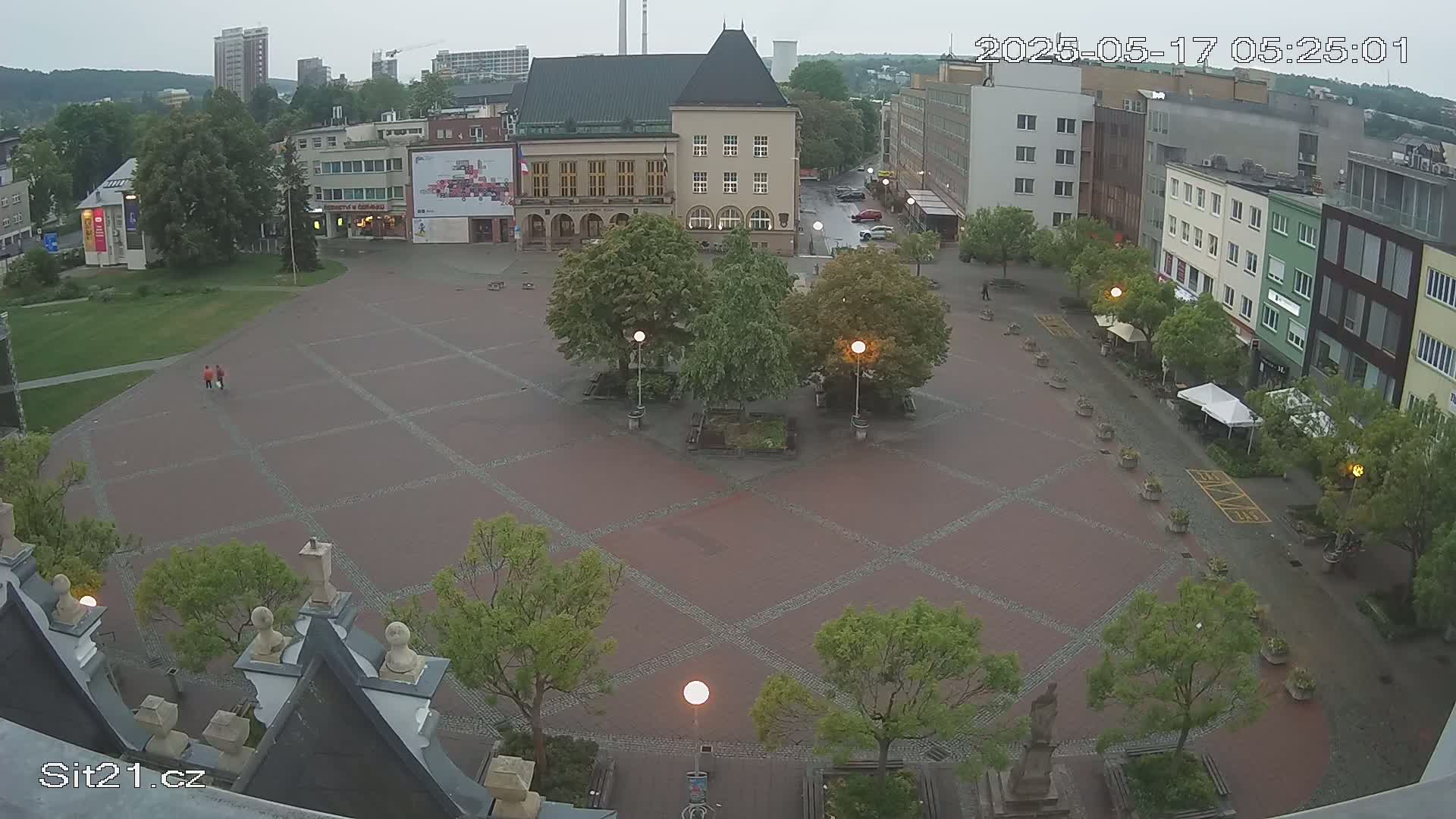 Zlin, Námestí Míru (Peace Square) Live Cam - Zlin 1, Zlin, Czechia