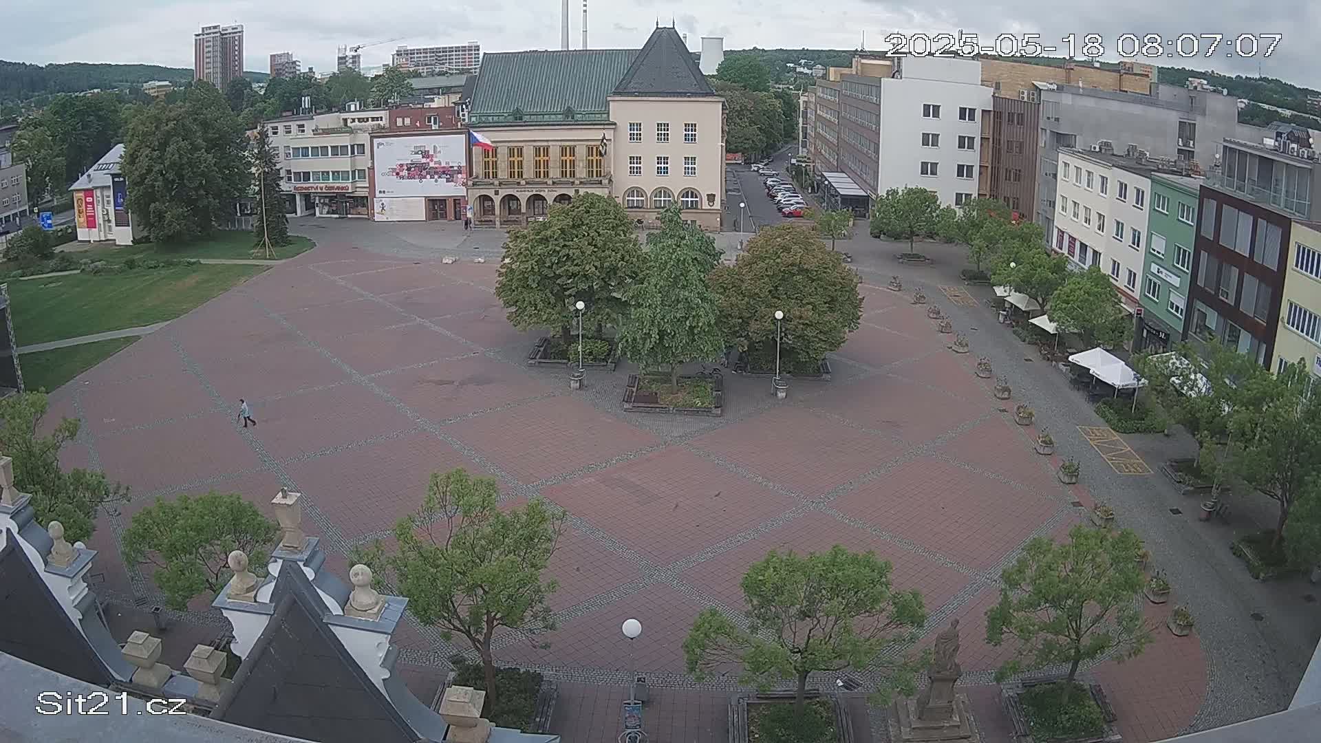Zlin, Námestí Míru (Peace Square) Live Cam - Zlin 1, Zlin, Czechia