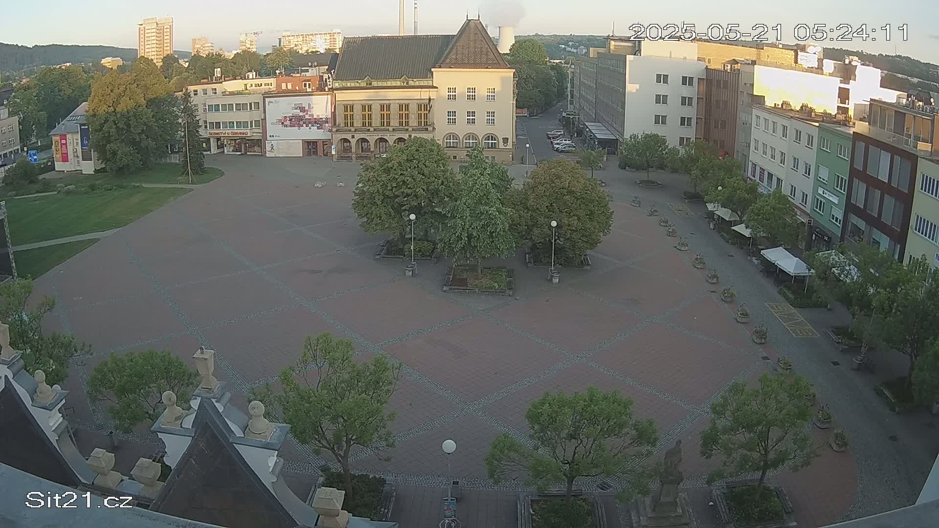 Zlin, Námestí Míru (Peace Square) Live Cam - Zlin 1, Zlin, Czechia