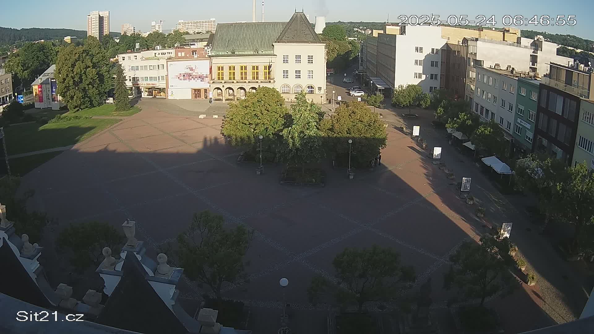 Zlin, Námestí Míru (Peace Square) Live Cam - Zlin 1, Zlin, Czechia