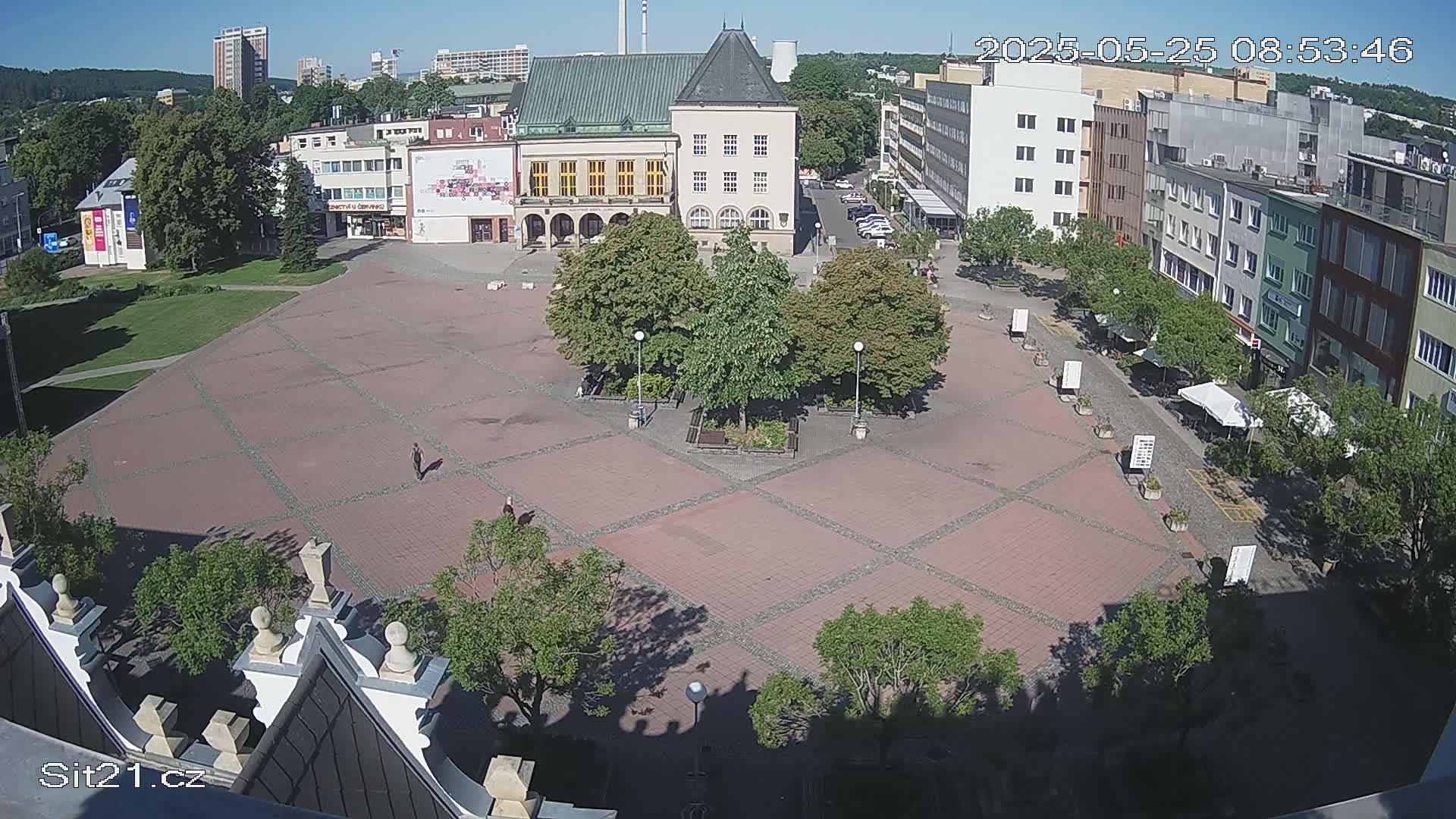Zlin, Námestí Míru (Peace Square) Live Cam - Zlin 1, Zlin, Czechia