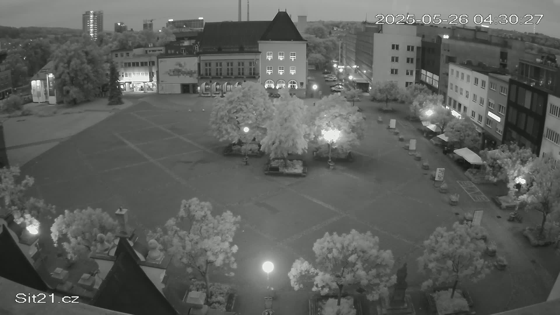 Zlin, Námestí Míru (Peace Square) Live Cam - Zlin 1, Zlin, Czechia