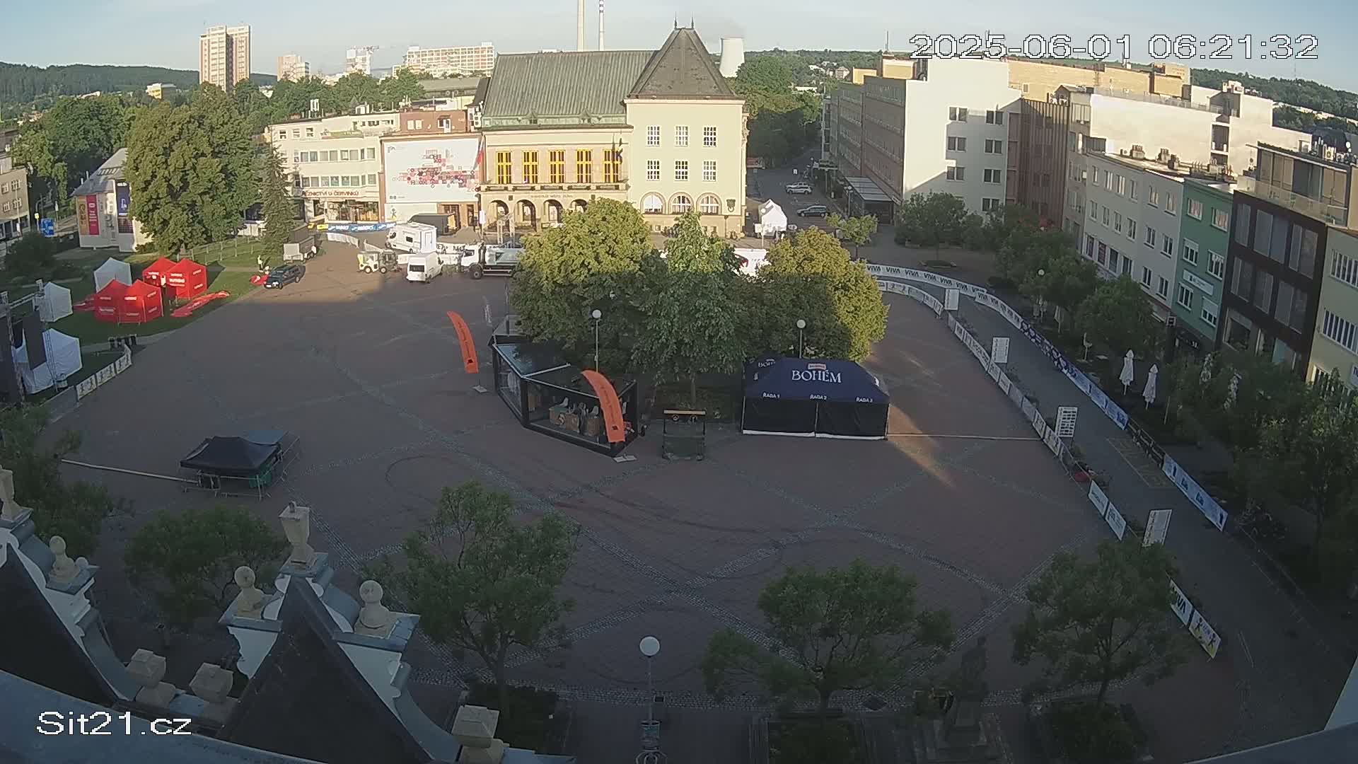 Zlin, Námestí Míru (Peace Square) Live Cam - Zlin 1, Zlin, Czechia