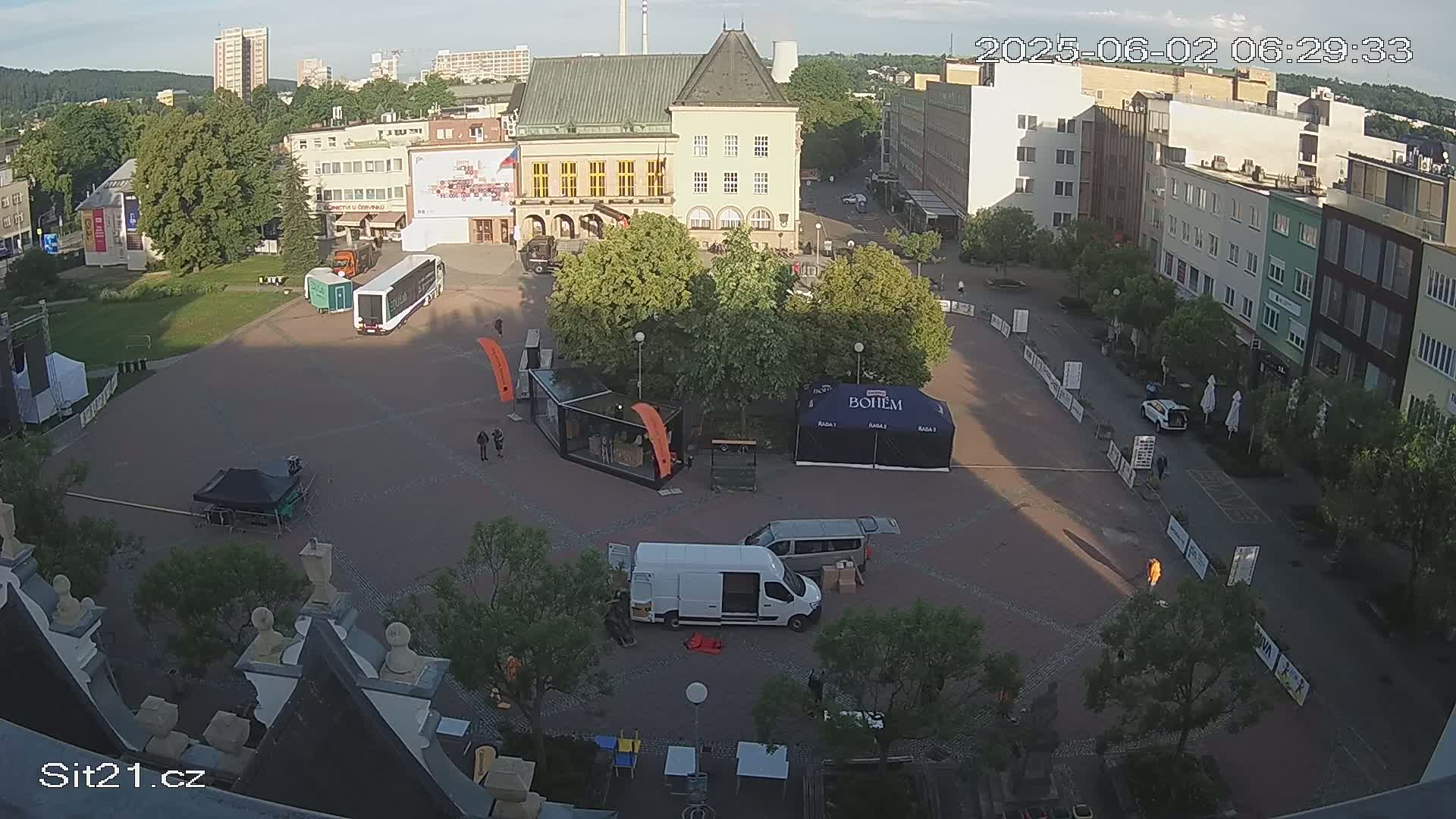 Zlin, Námestí Míru (Peace Square) Live Cam - Zlin 1, Zlin, Czechia