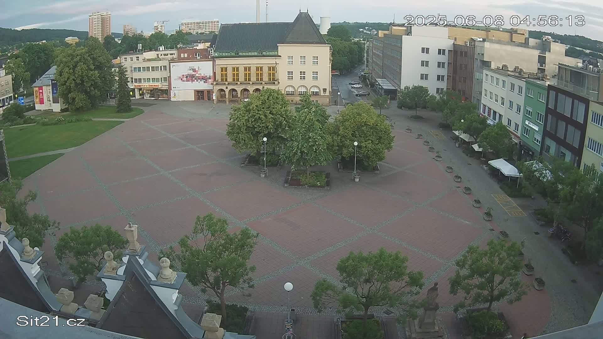 Zlin, Námestí Míru (Peace Square) Live Cam - Zlin 1, Zlin, Czechia