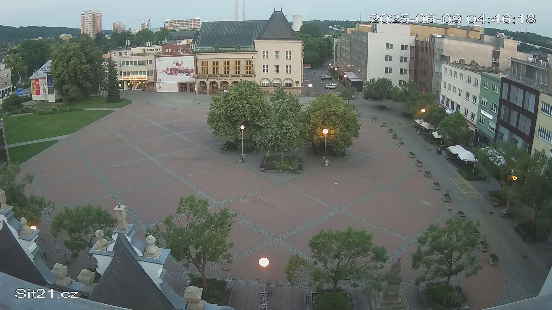 Zlin, Námestí Míru (Peace Square) Live Cam - Zlin 1, Zlin, Czechia
