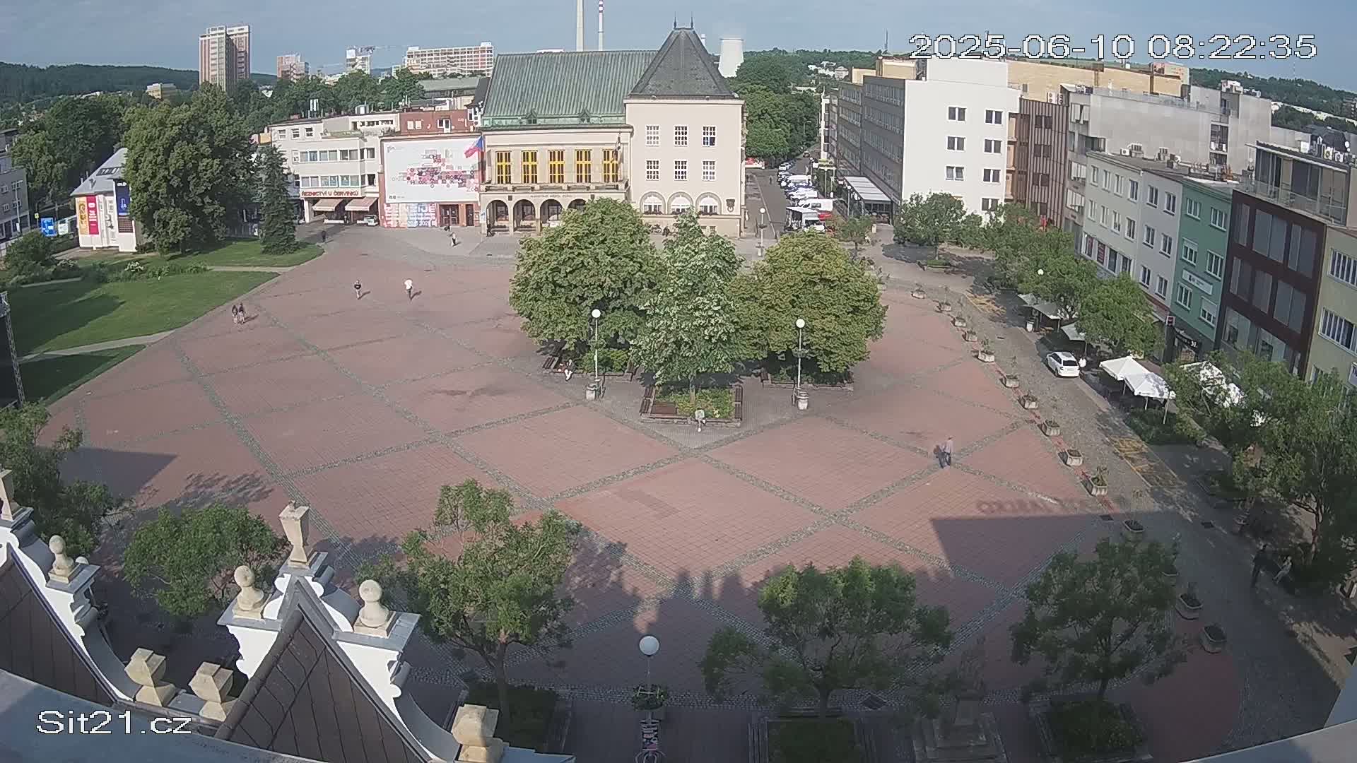 Zlin, Námestí Míru (Peace Square) Live Cam - Zlin 1, Zlin, Czechia