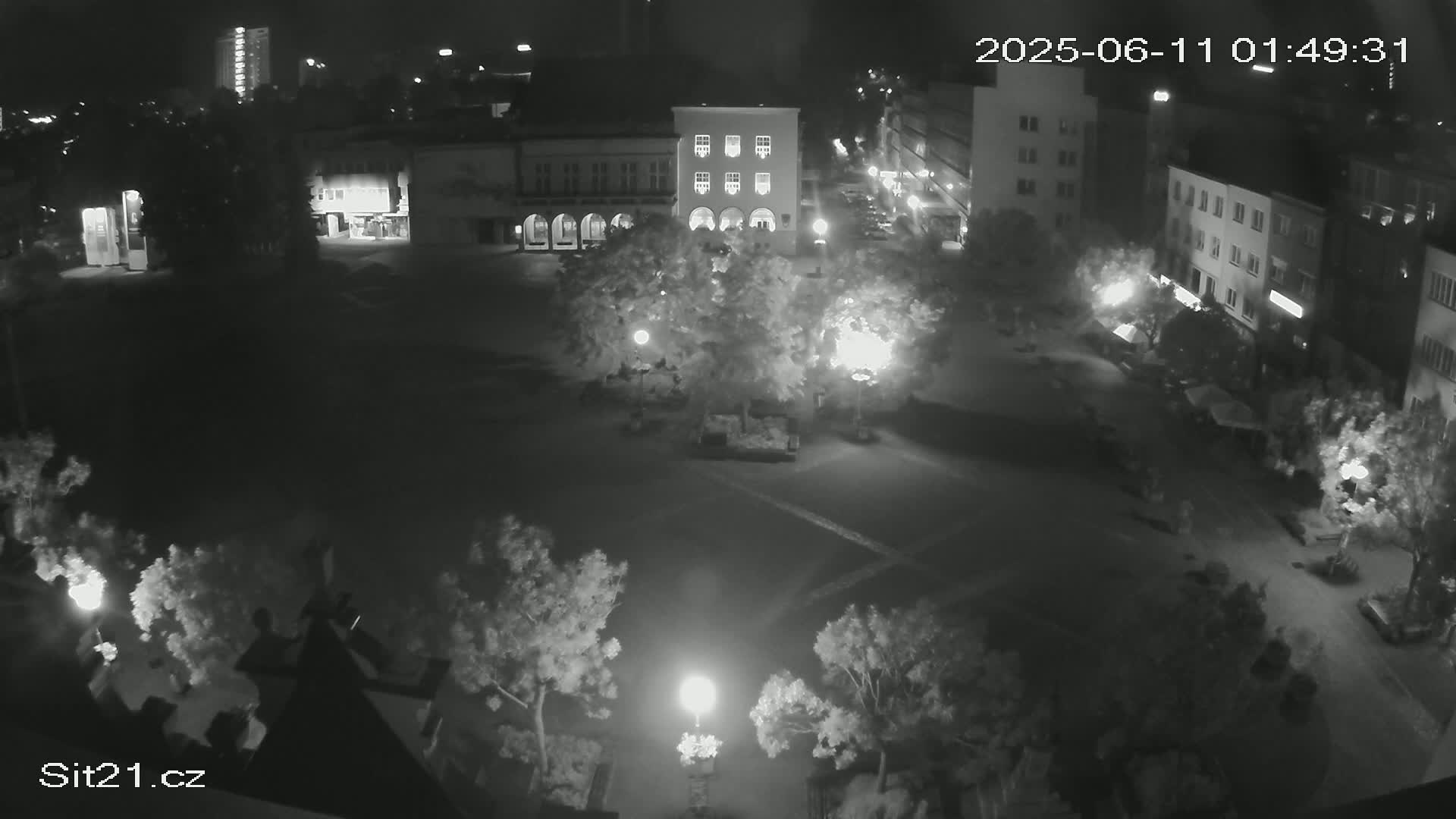 Zlin, Námestí Míru (Peace Square) Live Cam - Zlin 1, Zlin, Czechia