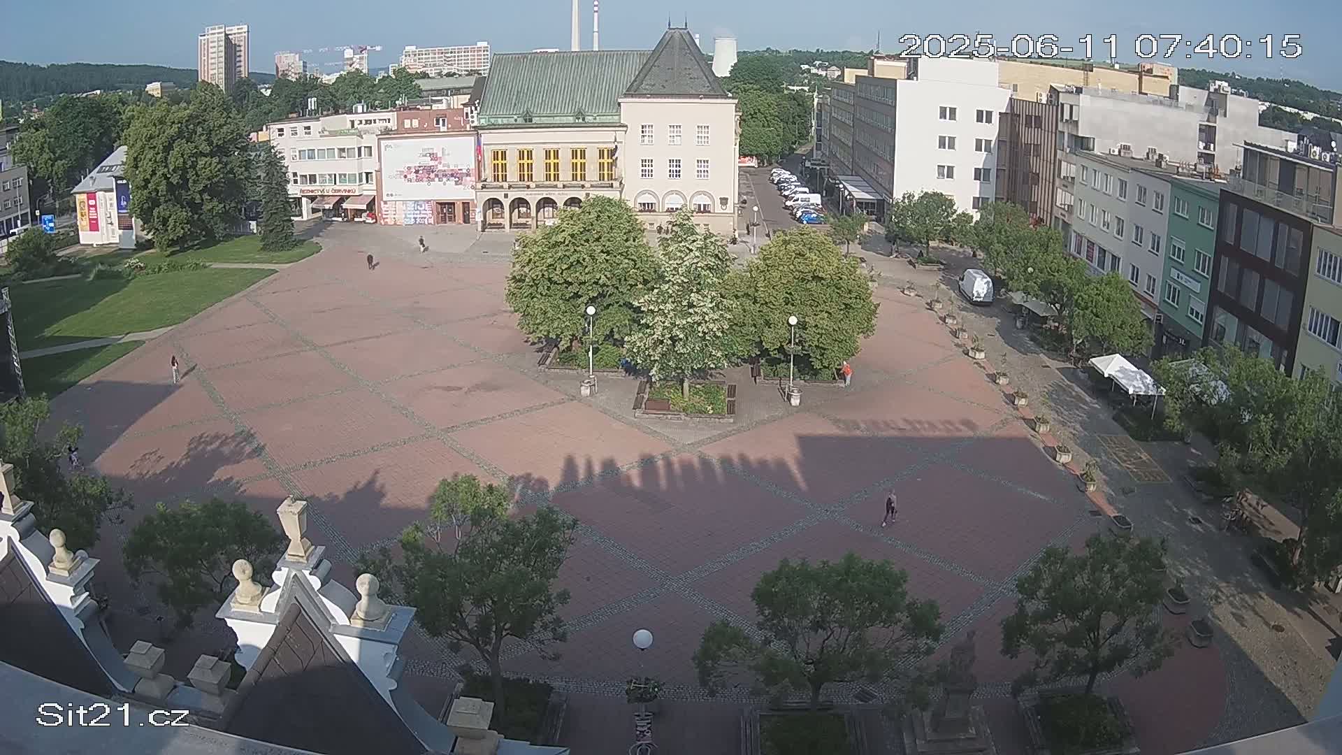 Zlin, Námestí Míru (Peace Square) Live Cam - Zlin 1, Zlin, Czechia