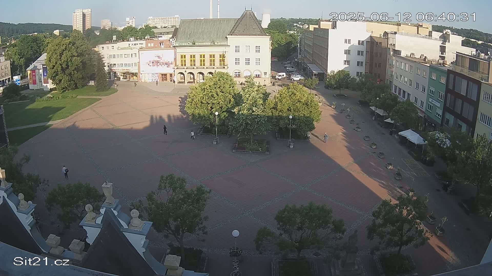 Zlin, Námestí Míru (Peace Square) Live Cam - Zlin 1, Zlin, Czechia
