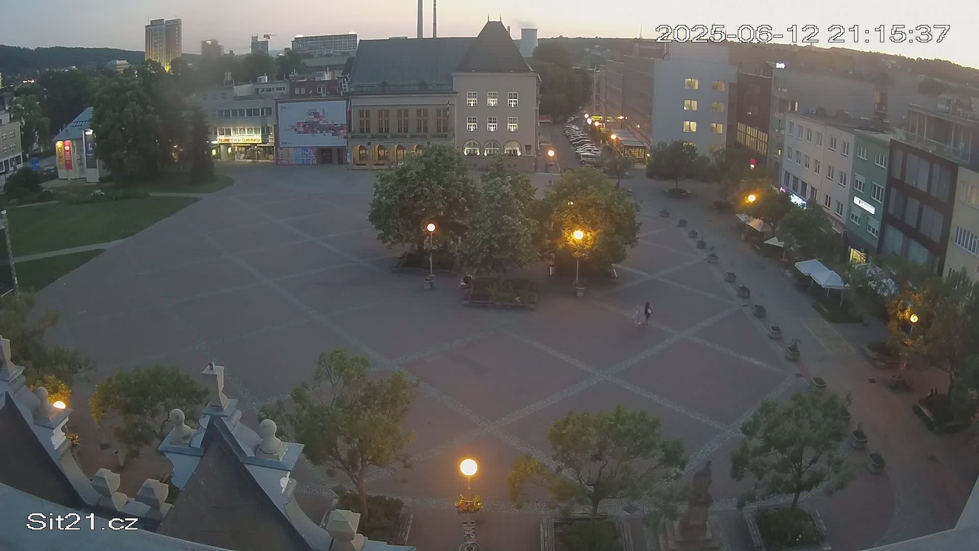 Zlin, Námestí Míru (Peace Square) Live Cam - Zlin 1, Zlin, Czechia