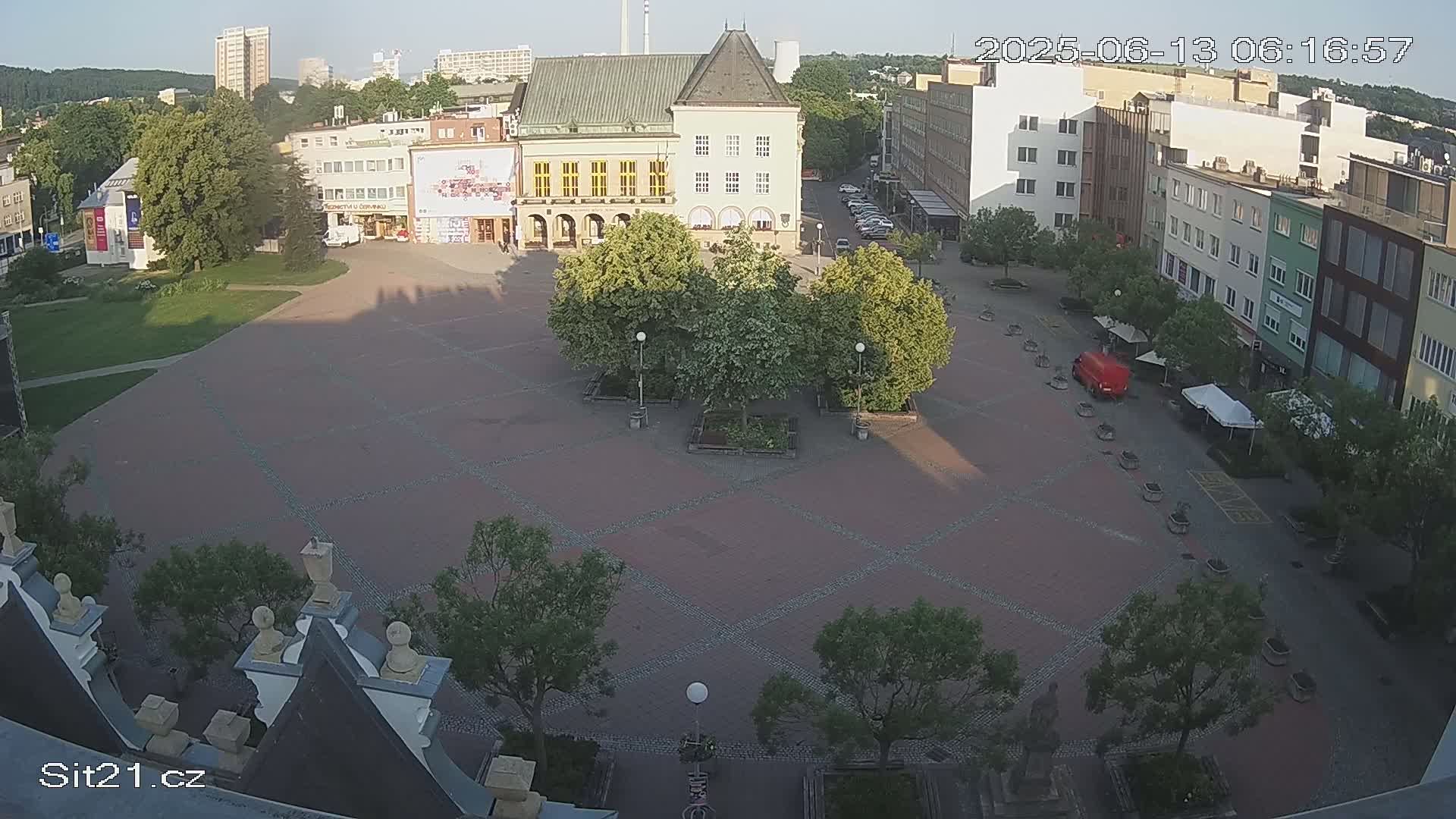 Zlin, Námestí Míru (Peace Square) Live Cam - Zlin 1, Zlin, Czechia
