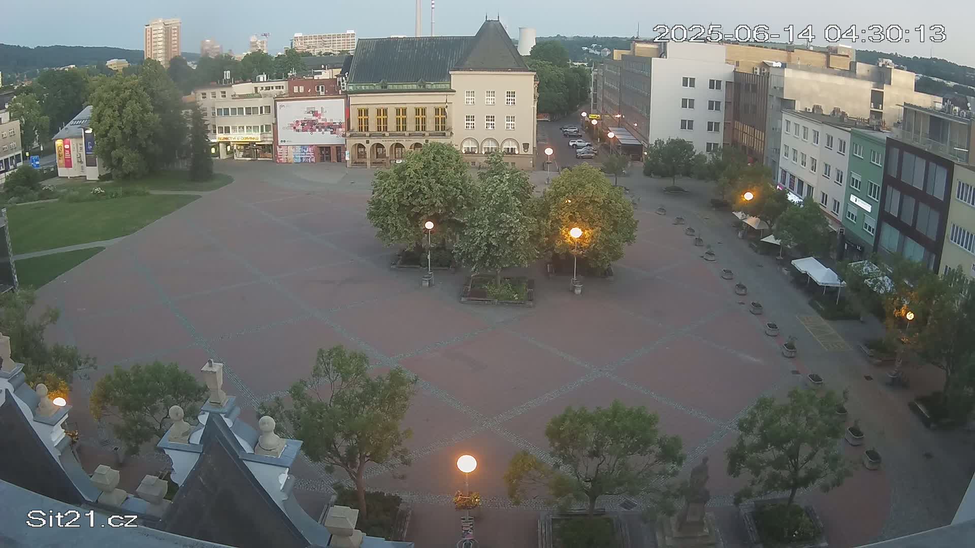Zlin, Námestí Míru (Peace Square) Live Cam - Zlin 1, Zlin, Czechia