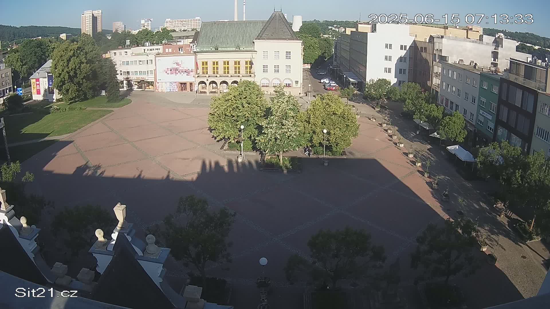 Zlin, Námestí Míru (Peace Square) Live Cam - Zlin 1, Zlin, Czechia