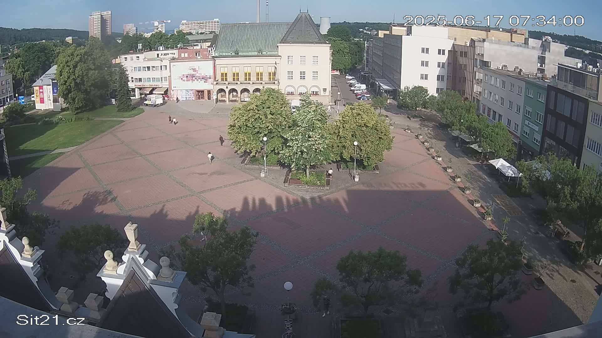 Zlin, Námestí Míru (Peace Square) Live Cam - Zlin 1, Zlin, Czechia