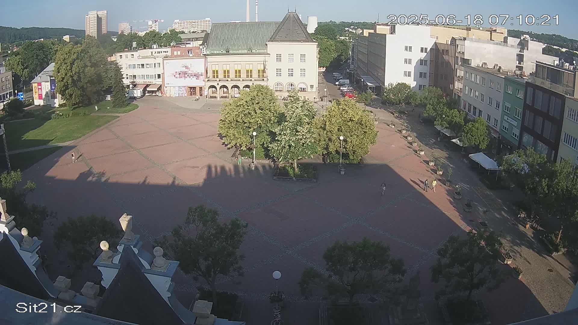 Zlin, Námestí Míru (Peace Square) Live Cam - Zlin 1, Zlin, Czechia