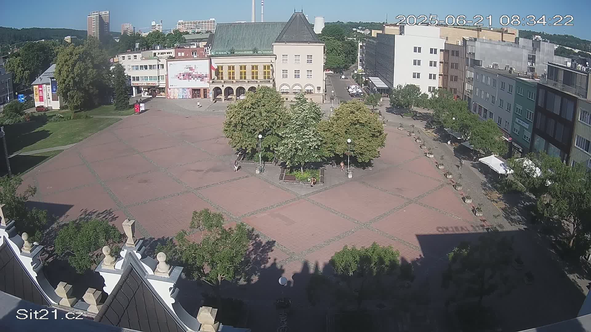 Zlin, Námestí Míru (Peace Square) Live Cam - Zlin 1, Zlin, Czechia