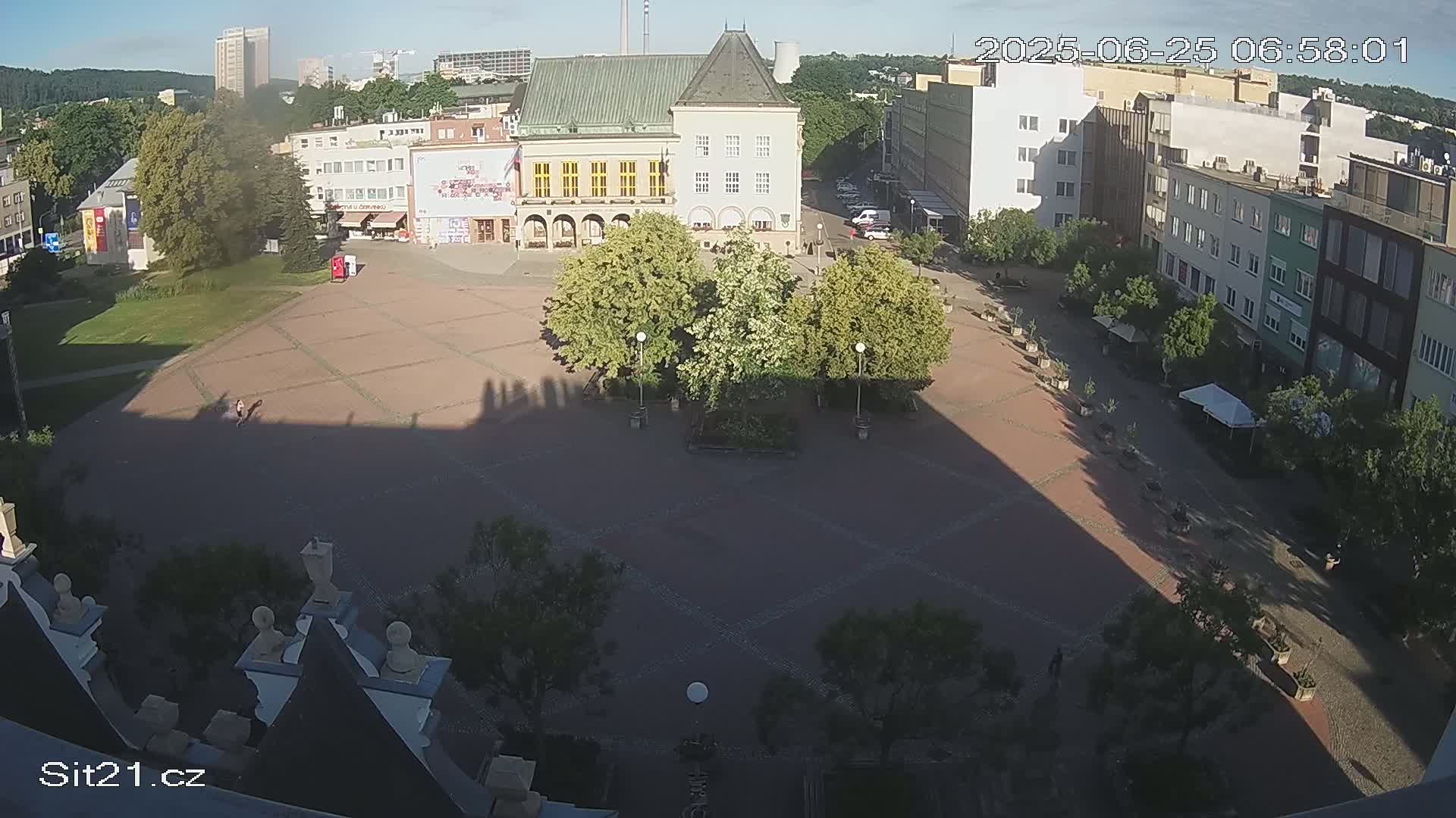 Zlin, Námestí Míru (Peace Square) Live Cam - Zlin 1, Zlin, Czechia