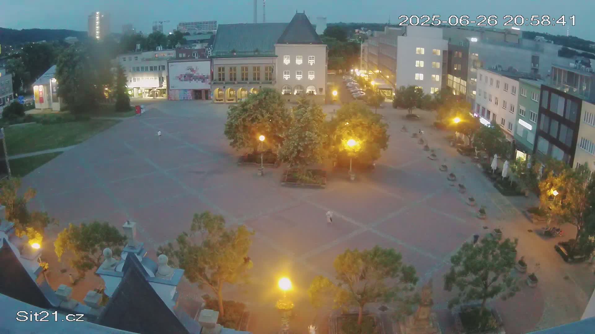 Zlin, Námestí Míru (Peace Square) Live Cam - Zlin 1, Zlin, Czechia
