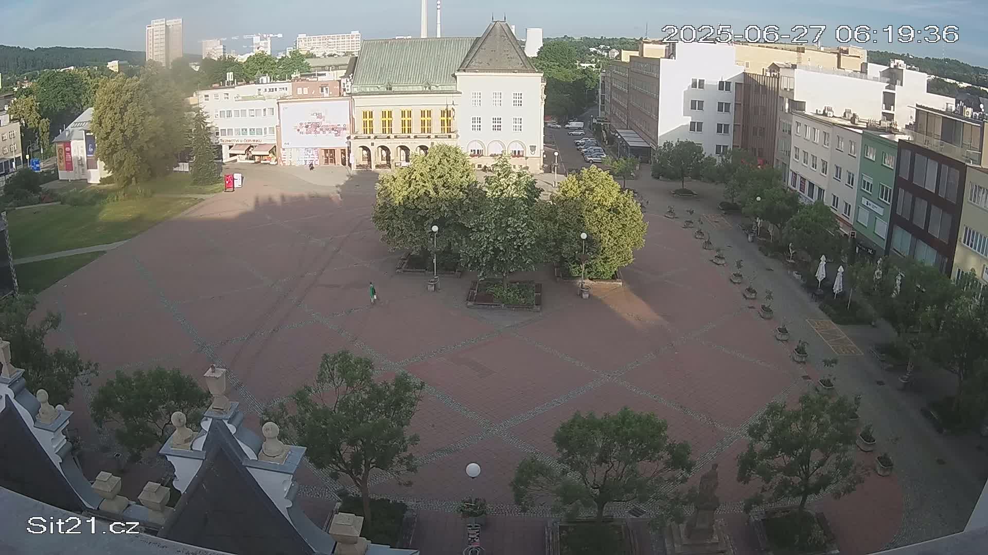 Zlin, Námestí Míru (Peace Square) Live Cam - Zlin 1, Zlin, Czechia