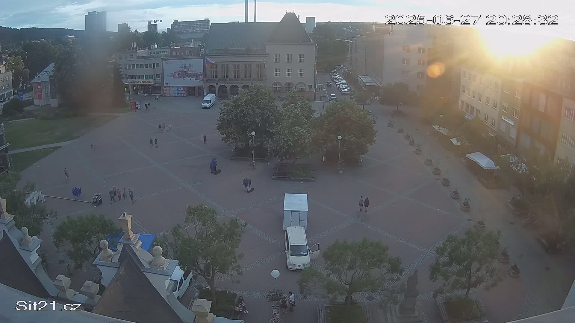 Zlin, Námestí Míru (Peace Square) Live Cam - Zlin 1, Zlin, Czechia